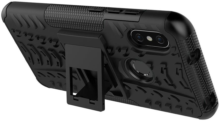 Xiaomi Mi A2 Lite Robuust Hybride Hoesje Zwart afbeelding 2