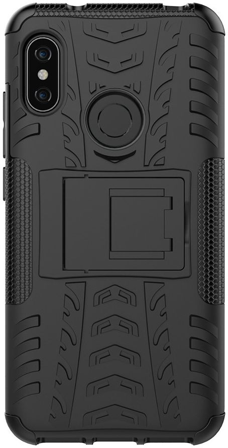 Xiaomi Mi A2 Lite Robuust Hybride Hoesje Zwart afbeelding 4