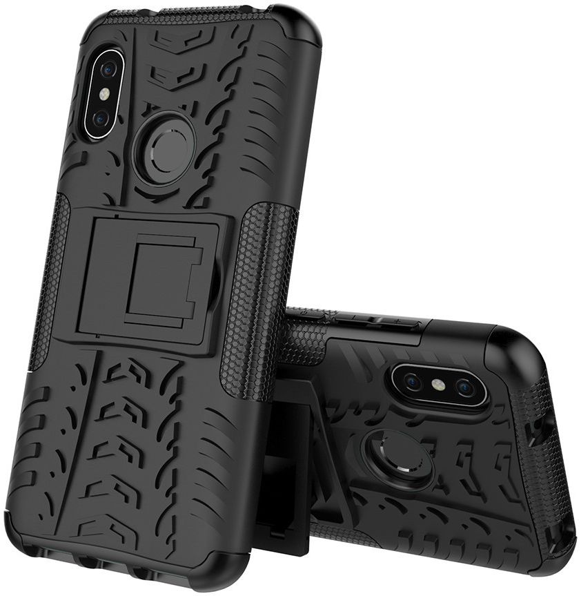 Xiaomi Mi A2 Lite Robuust Hybride Hoesje Zwart afbeelding 8