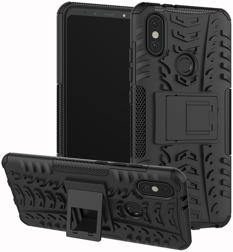 Xiaomi Mi A2 Robuust Hybride Hoesje Zwart afbeelding 10