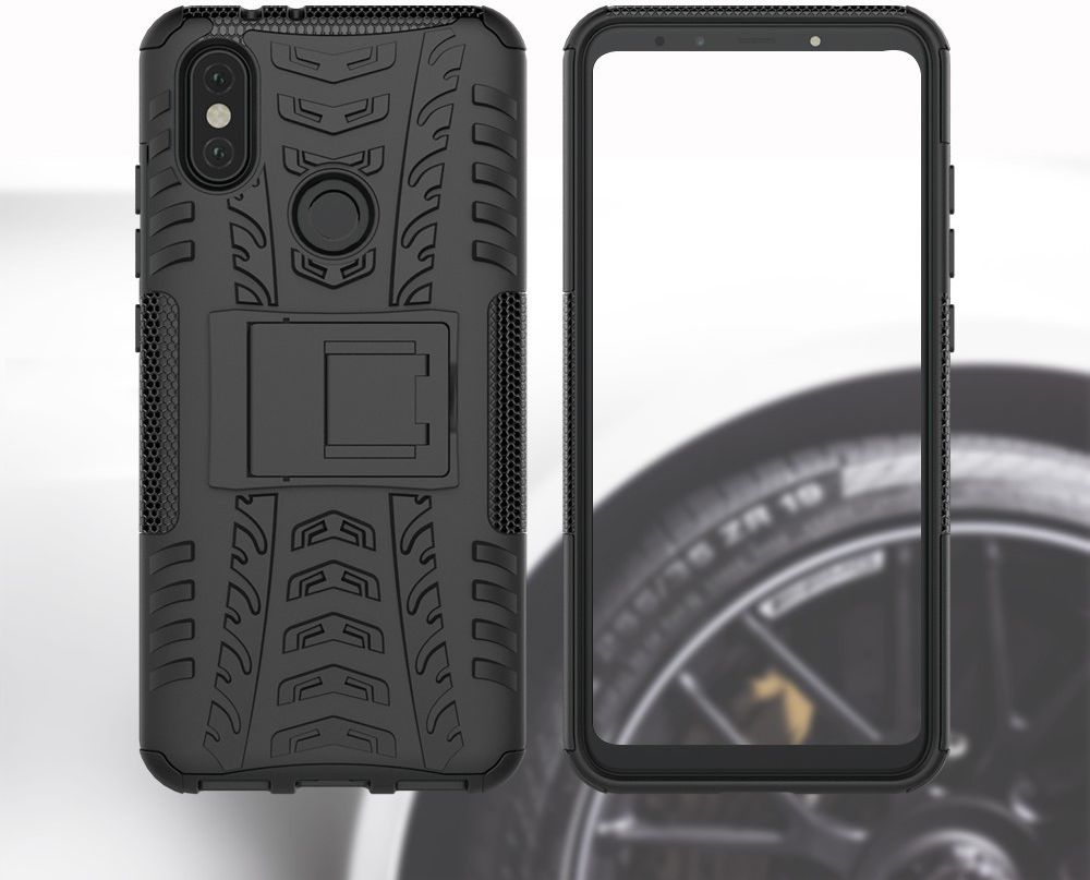 Xiaomi Mi A2 Robuust Hybride Hoesje Zwart afbeelding 8