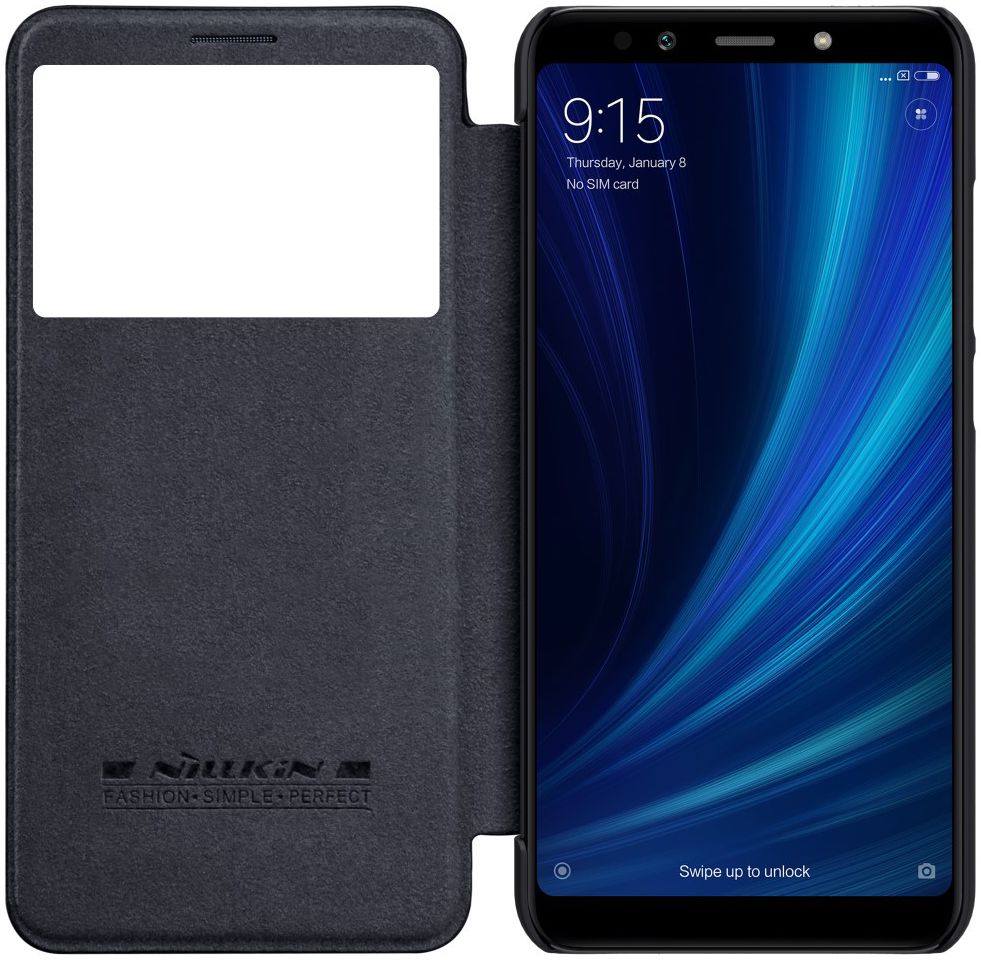 Nillkin Qin Series Flip Hoesje Xiaomi Mi A2 Zwart afbeelding 2