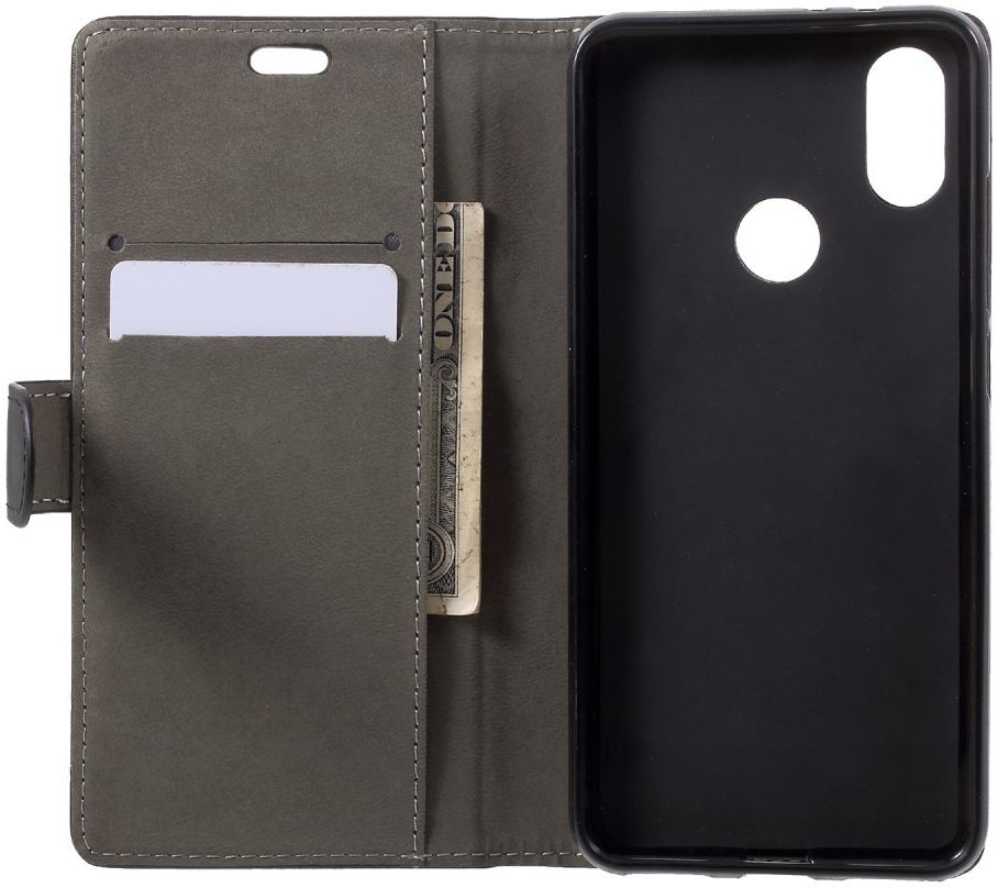 Xiaomi Mi A2 Portemonnee Hoesje met Standaard Zwart afbeelding 2