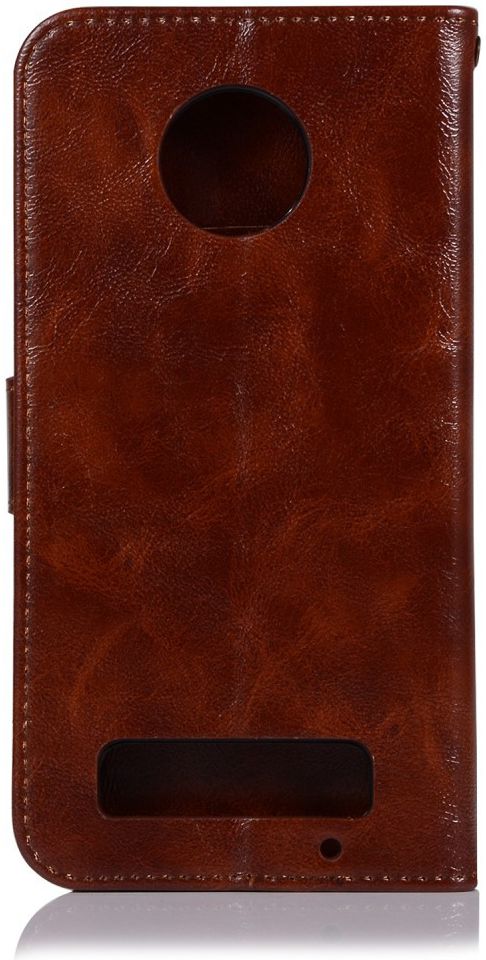 Motorola Moto Z3 Play Vintage Portemonnee Hoesje Bruin afbeelding 4