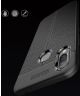 Huawei P Smart Plus Hoesje met Kunstleer Coating Zwart