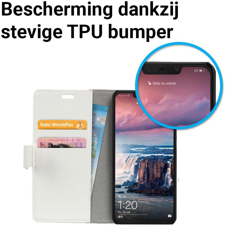 Huawei P Smart Plus Portemonnee Hoesje me Uilen Print afbeelding 5