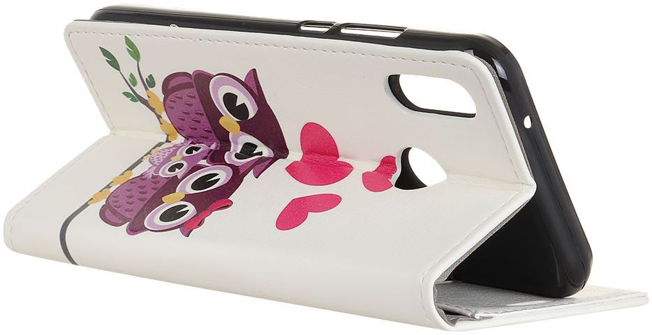Huawei P Smart Plus Portemonnee Hoesje me Uilen Print afbeelding 8