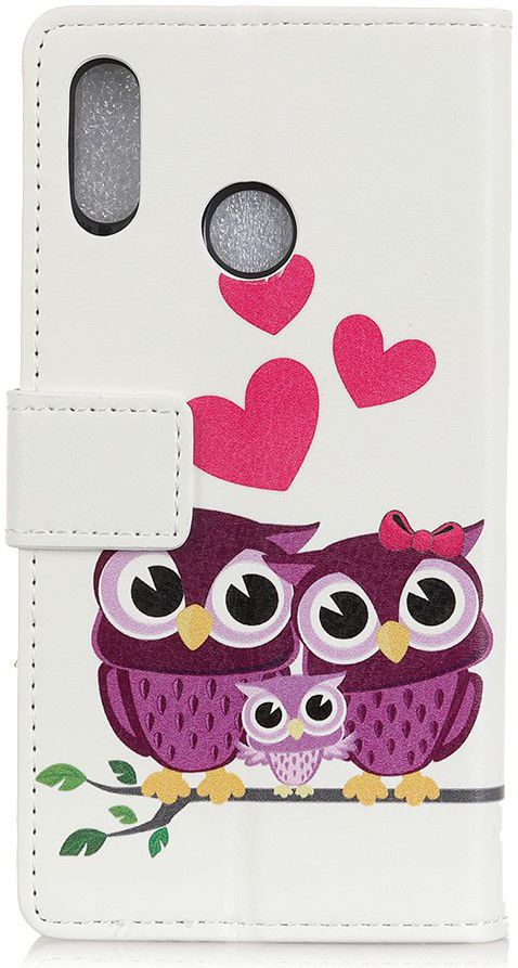 Huawei P Smart Plus Portemonnee Hoesje me Uilen Print afbeelding 9