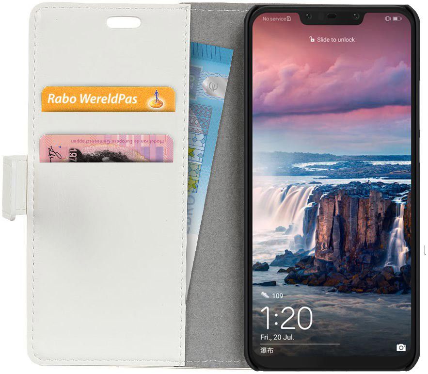 Huawei P Smart Plus Portemonnee Hoesje me Uilen Print afbeelding 2