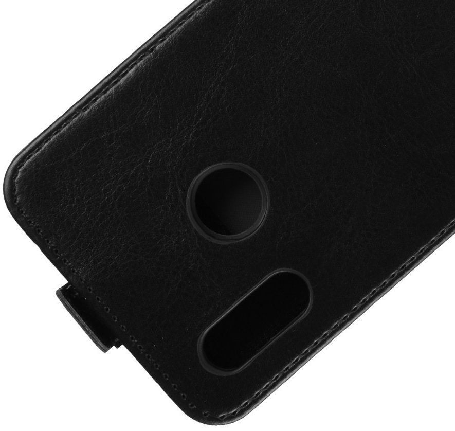 Verticaal Huawei P Smart Plus Flip Hoesje Zwart afbeelding 4