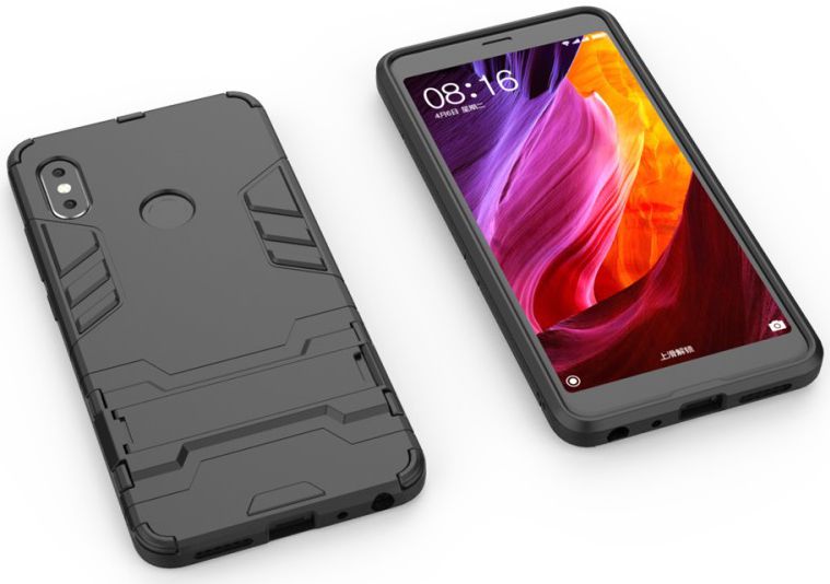 Xiaomi Redmi Note 5 Hybride Hoesje met Standaard Zwart afbeelding 3