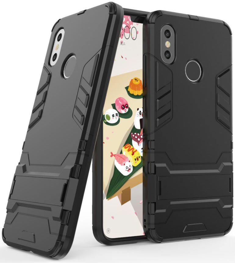 Xiaomi Mi 8 Hybride hoesje met Standaard Zwart afbeelding 8
