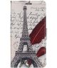 Sony Xperia XZ3 Portemonnee Hoesje met Eiffeltoren Print