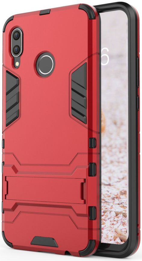 Huawei Nova 3 Hybride Stand Hoesje Rood afbeelding 1