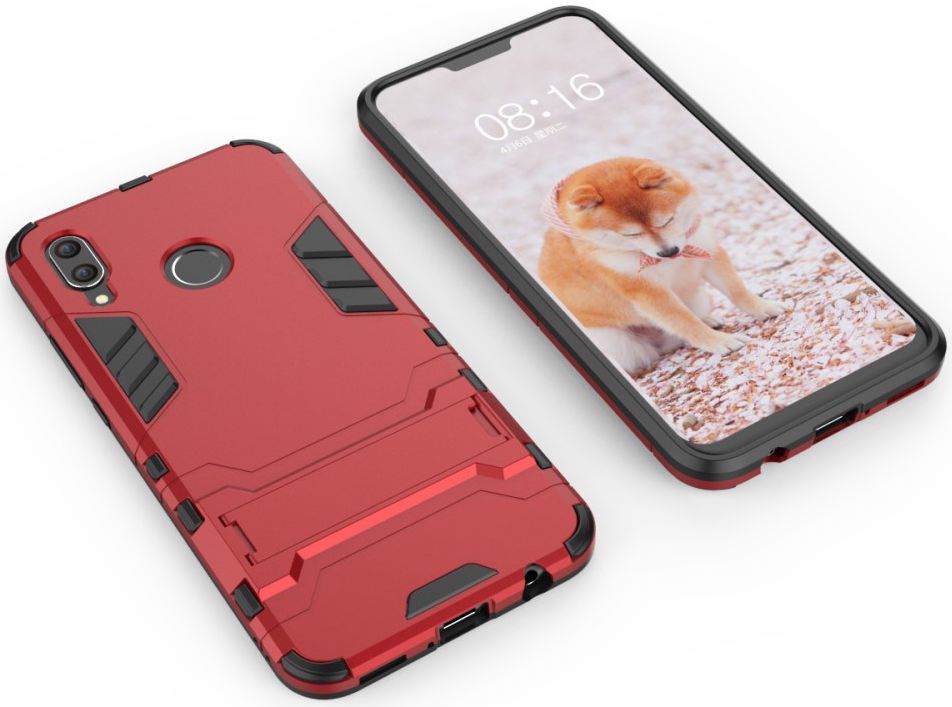 Huawei Nova 3 Hybride Stand Hoesje Rood afbeelding 2
