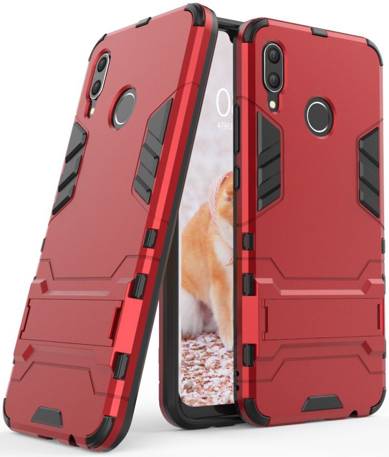 Huawei Nova 3 Hybride Stand Hoesje Rood afbeelding 5