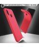 Huawei P20 Lite Twill Slim Texture Back Cover Rood