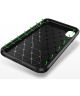Apple iPhone XS / X Siliconen Carbon Hoesje Zwart