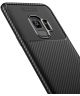 Samsung Galaxy S9 Siliconen Carbon Hoesje Zwart
