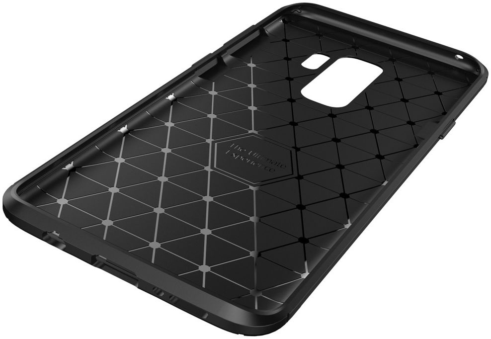 Samsung Galaxy S9 Plus Siliconen Carbon Hoesje Zwart afbeelding 8