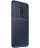 Samsung Galaxy S9 Plus Siliconen Carbon Hoesje Blauw
