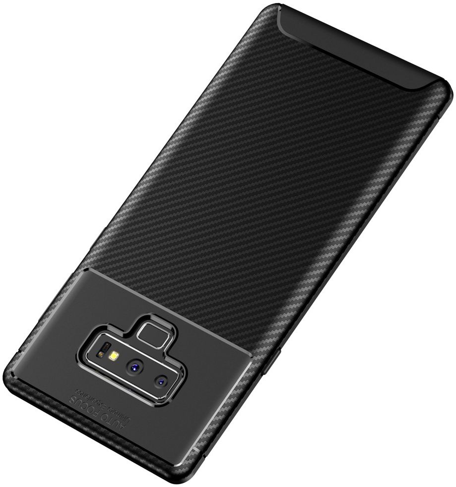 Samsung Galaxy Note 9 Siliconen Carbon Hoesje Zwart afbeelding 11