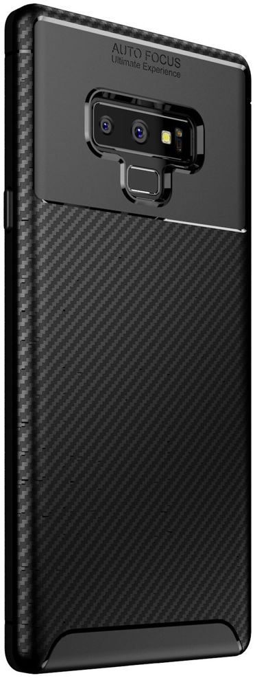 Samsung Galaxy Note 9 Siliconen Carbon Hoesje Zwart afbeelding 2