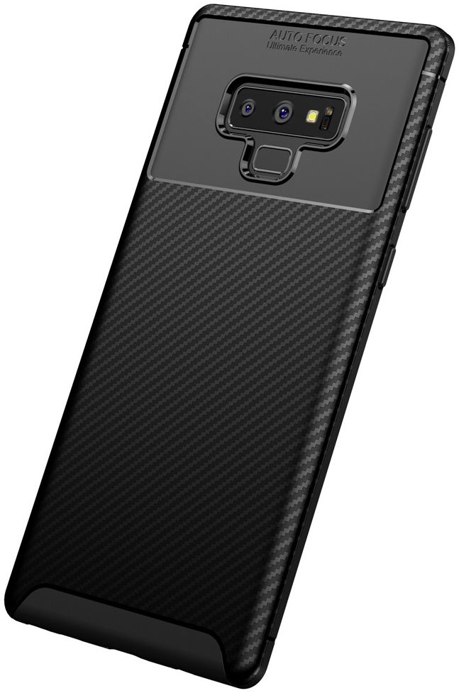 Samsung Galaxy Note 9 Siliconen Carbon Hoesje Zwart afbeelding 4