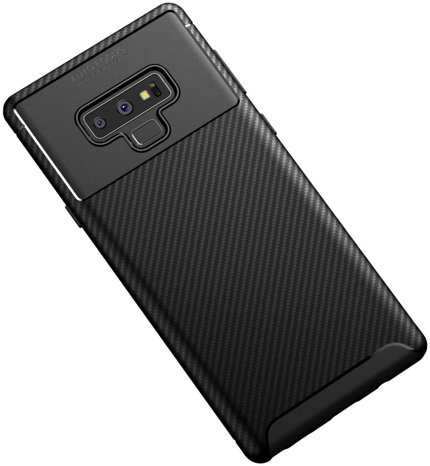 Samsung Galaxy Note 9 Siliconen Carbon Hoesje Zwart afbeelding 9