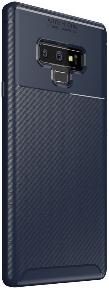 Samsung Galaxy Note 9 Siliconen Carbon Hoesje Blauw afbeelding 4