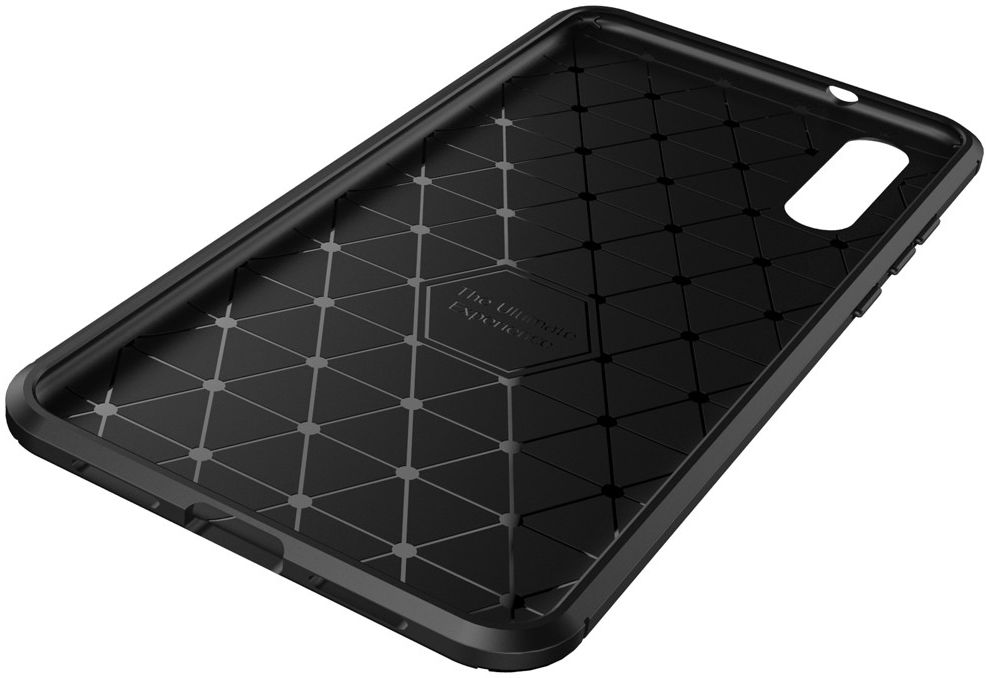 Huawei P20 Siliconen Carbon Hoesje Zwart afbeelding 8