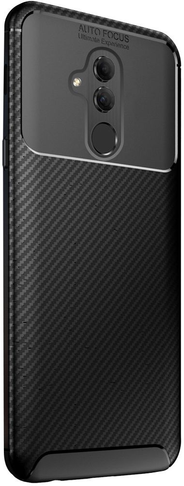 Huawei Mate 20 Lite Siliconen Carbon Hoesje Zwart afbeelding 5