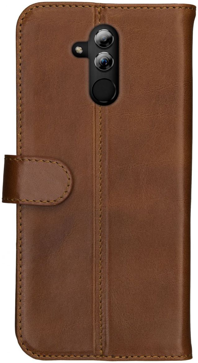 Rosso Deluxe Huawei Mate 20 Lite Hoesje Echt Leer Book Case Bruin afbeelding 12
