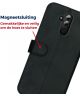 Rosso Deluxe Huawei Mate 20 Lite Hoesje Echt Leer Book Case Zwart
