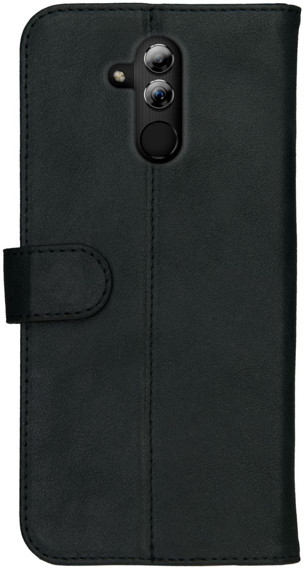 Rosso Deluxe Huawei Mate 20 Lite Hoesje Echt Leer Book Case Zwart afbeelding 12