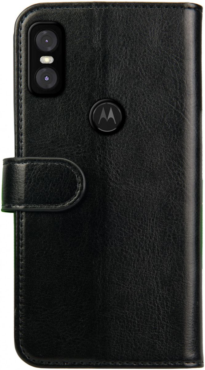 Rosso Element Motorola One Hoesje Book Cover Zwart afbeelding 2
