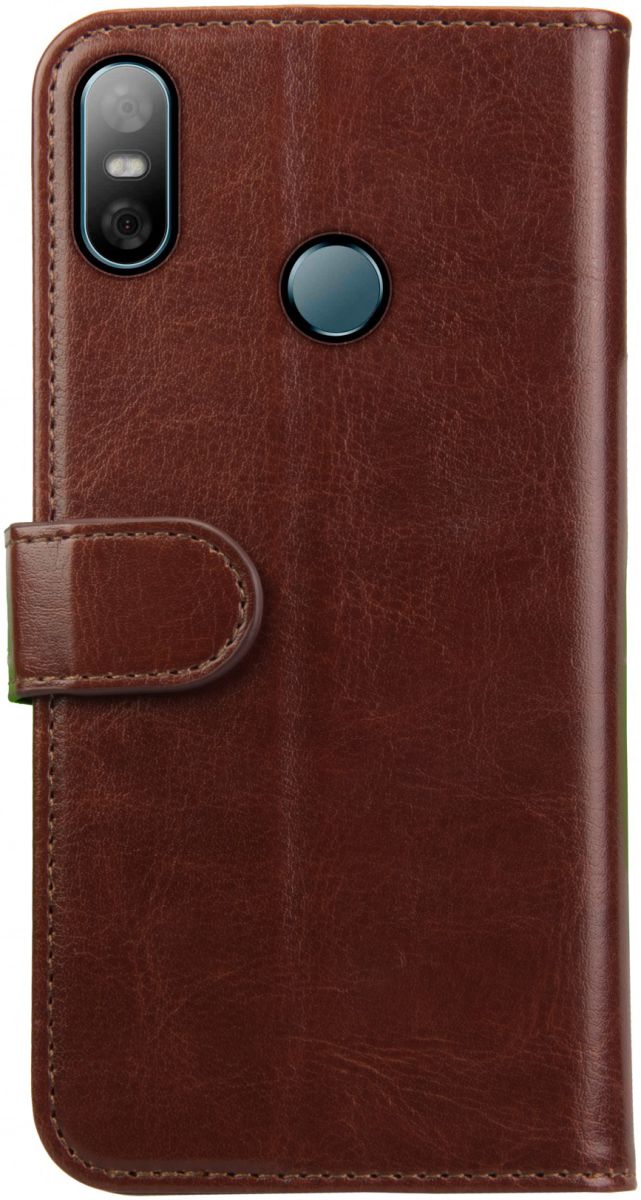 Rosso Element HTC U12 Life Hoesje Book Cover Bruin afbeelding 4