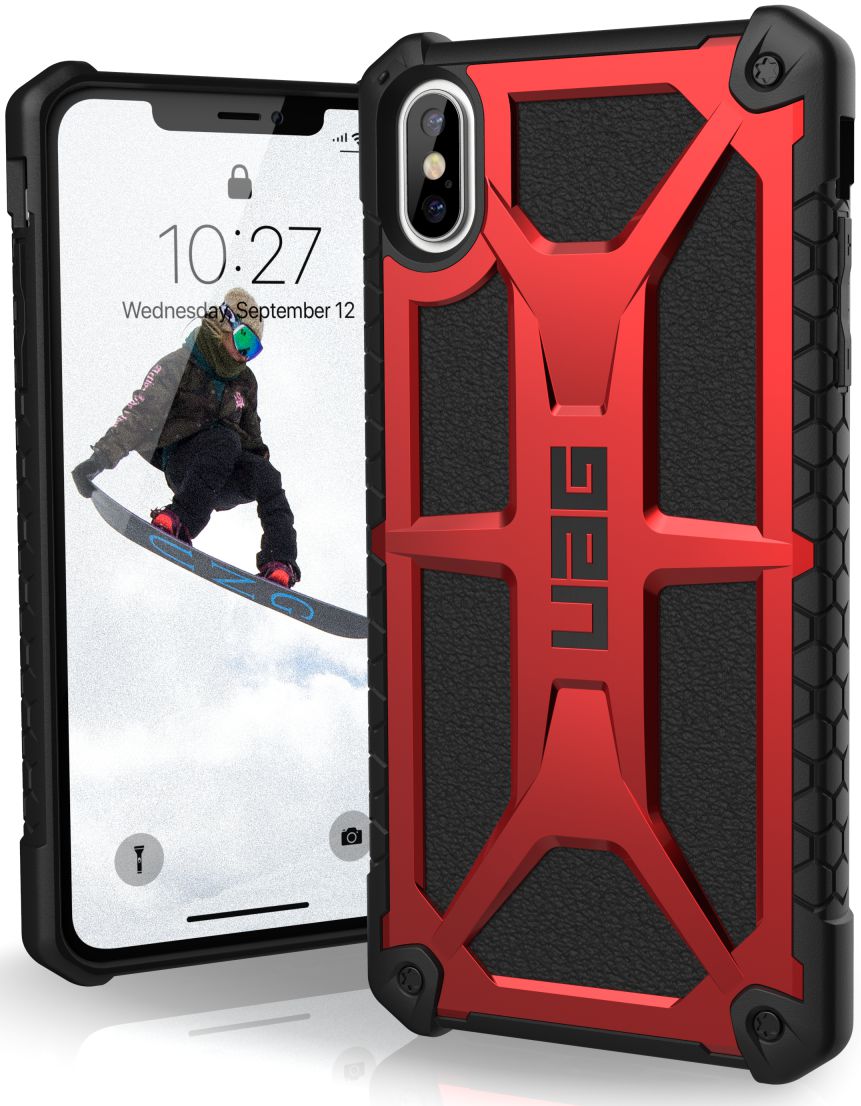 Urban Armor Gear Monarch Hoesje Apple iPhone XS Max Crimson afbeelding 1
