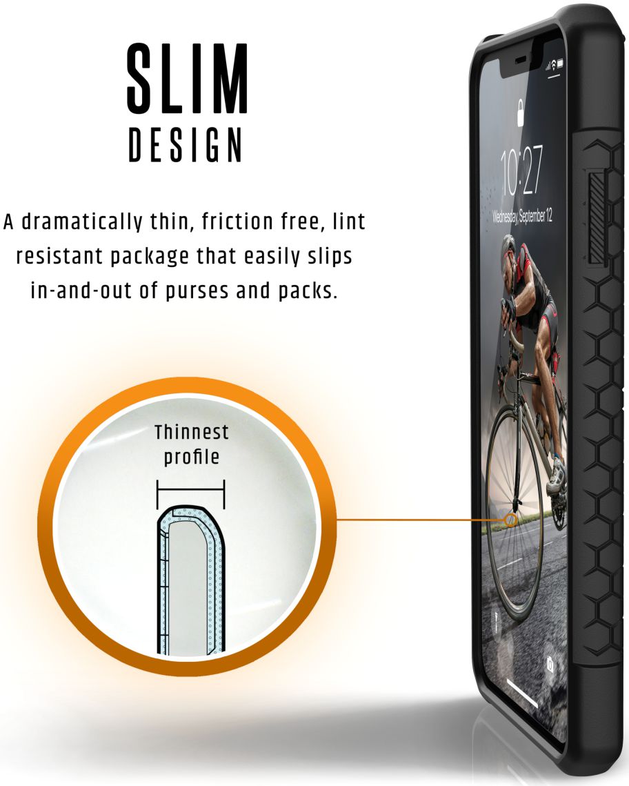 Urban Armor Gear Monarch Hoesje Apple iPhone XS Max Zwart Carbon Fiber afbeelding 7