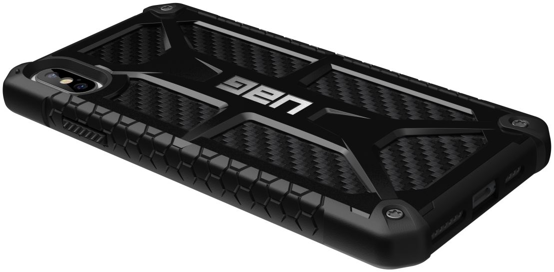 Urban Armor Gear Monarch Hoesje Apple iPhone XS Max Zwart Carbon Fiber afbeelding 9