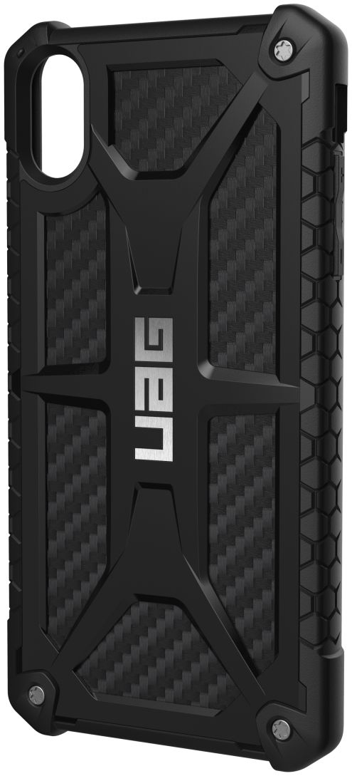 Urban Armor Gear Monarch Hoesje Apple iPhone XS Max Zwart Carbon Fiber afbeelding 19