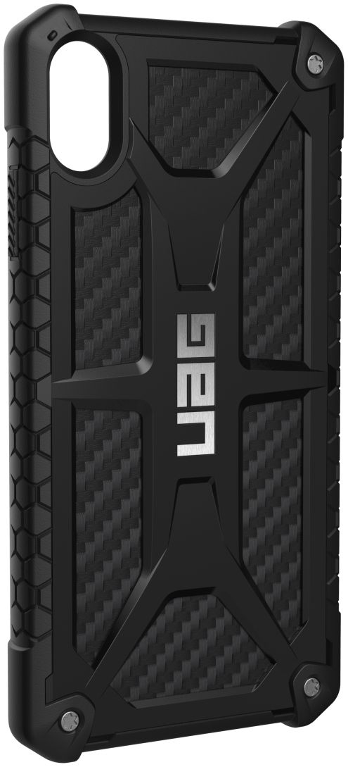 Urban Armor Gear Monarch Hoesje Apple iPhone XS Max Zwart Carbon Fiber afbeelding 21