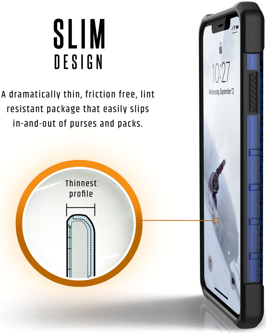 Urban Armor Gear Plasma Hoesje Apple iPhone XS Max Cobalt afbeelding 5