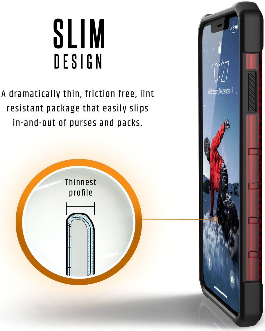 Urban Armor Gear Plasma Hoesje Apple iPhone XS Max Magma afbeelding 5