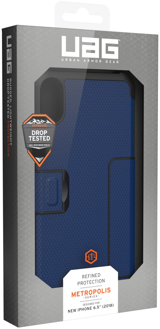 Urban Armor Gear UAG Metropolis Hoesje Apple iPhone XS Max Cobalt afbeelding 21
