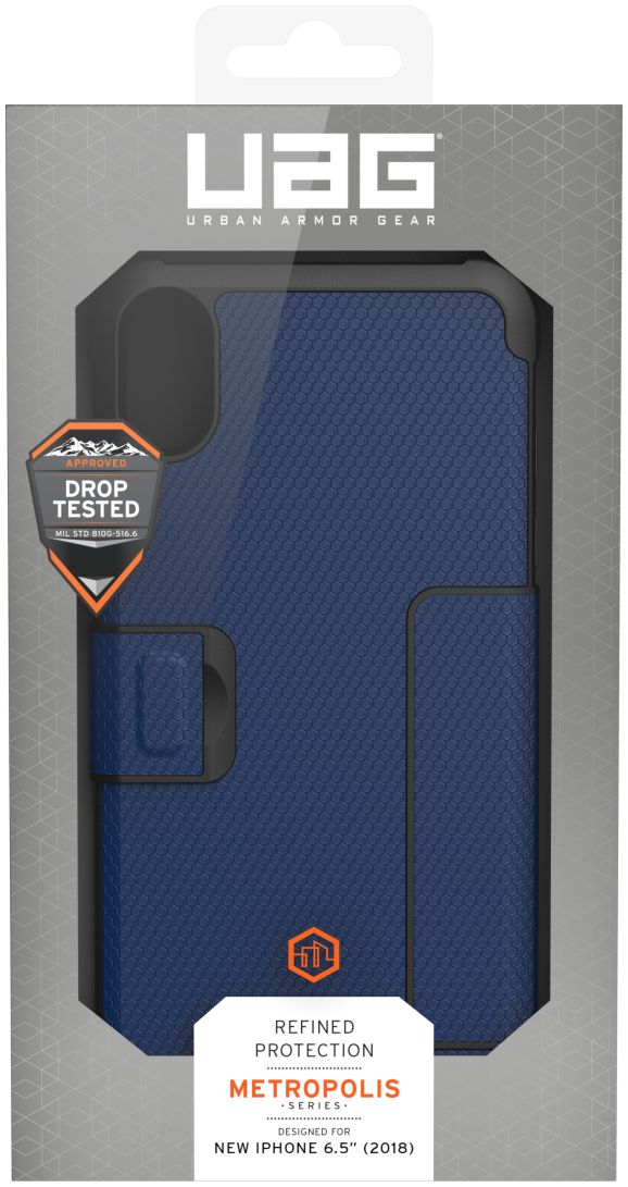 Urban Armor Gear UAG Metropolis Hoesje Apple iPhone XS Max Cobalt afbeelding 22