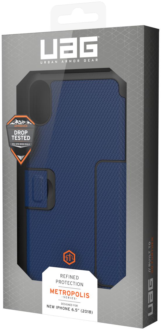 Urban Armor Gear UAG Metropolis Hoesje Apple iPhone XS Max Cobalt afbeelding 23