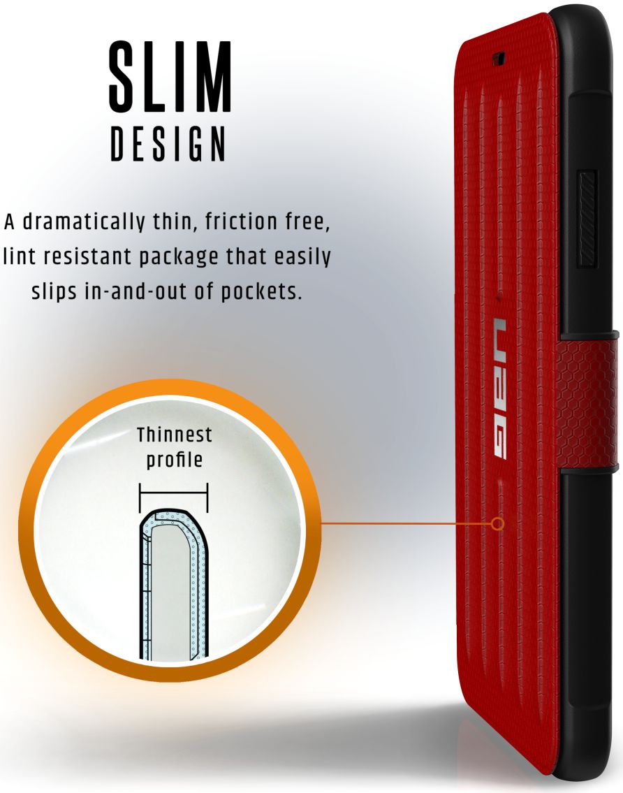 Urban Armor Gear UAG Metropolis Hoesje Apple iPhone XS Max Magma afbeelding 6