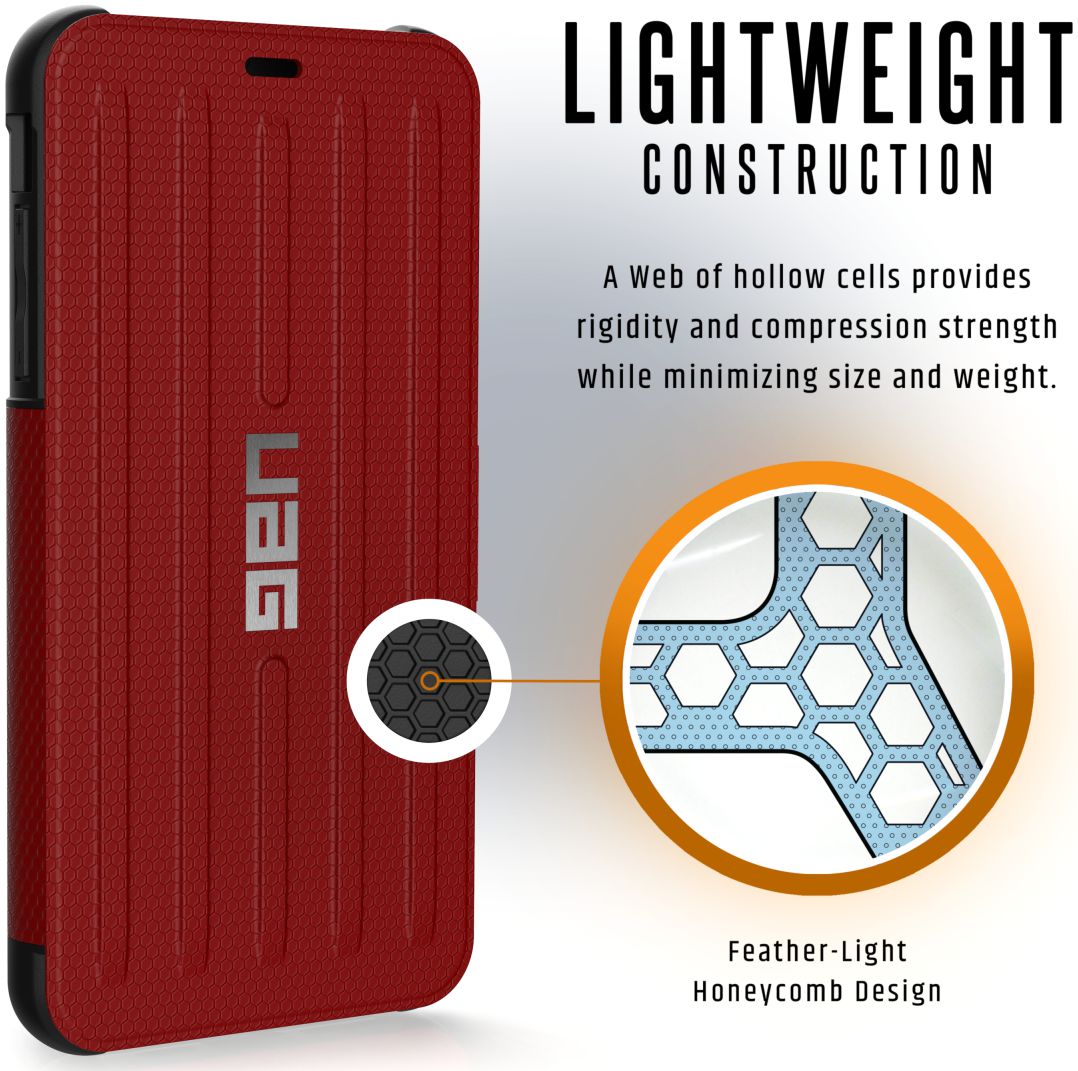 Urban Armor Gear UAG Metropolis Hoesje Apple iPhone XS Max Magma afbeelding 7