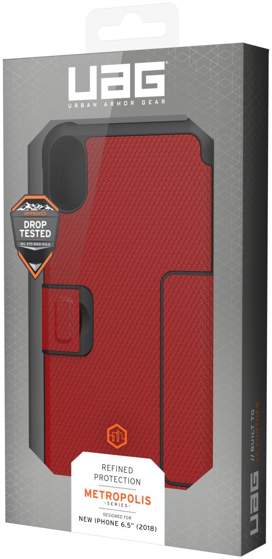 Urban Armor Gear UAG Metropolis Hoesje Apple iPhone XS Max Magma afbeelding 22